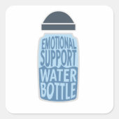 Emotional Support Water Bottle – Funny  スクエアシール (正面)