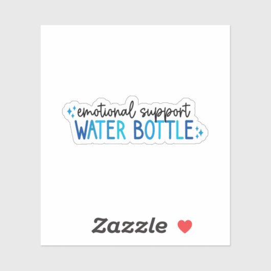 Emotional Support Water Bottle – Hydration シール (シート)