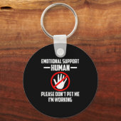 Emotional-suprt Human Halloween Costume Do Not Pet キーホルダー (正面)
