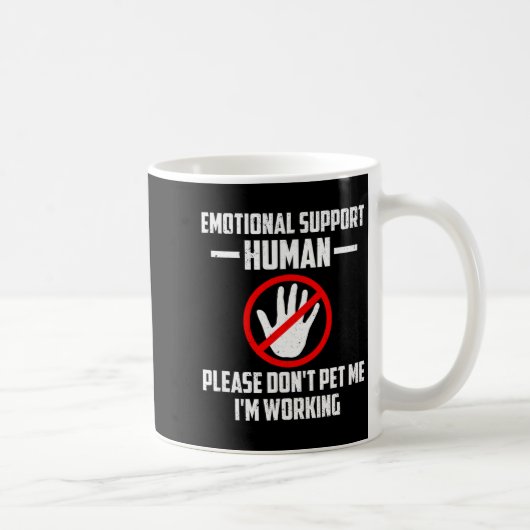 Emotional-suprt Human Halloween Costume Do Not Pet コーヒーマグカップ (右)