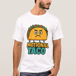 Emotional Taco – Funny Food Mood T-Shirt Tシャツ
