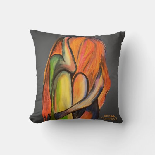 Emotionales Be Kind yourself Design クッション (正面)