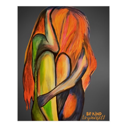 Emotionales Be Kind yourself Design ポスター (正面)