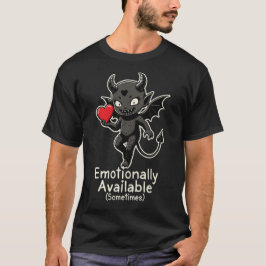 Emotionally Available (Sometimes) – Cute Funny  Tシャツ