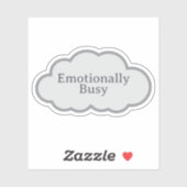 Emotionally Busy - Relatable Cloud Sticker シール (シート)
