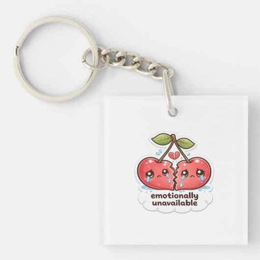 Emotionally Cherry Acrylic Keychains キーホルダー (正面)