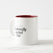 Emotionally Clocked Out Mug ツートーンマグカップ (正面左)