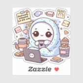 Emotionally Exhausted but Still Cute Kawaii Mental シール (シート)