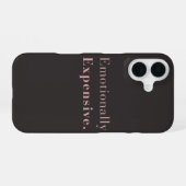 Emotionally Expensive Minimal Luxe Aesthetic iPhone 16ケース (裏面横)