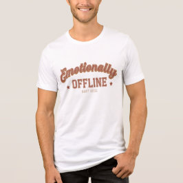 Emotionally Offline – Vintage Minimalist トライブレンドTシャツ