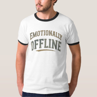 Emotionally Offline – Vintage Minimalist Tシャツ