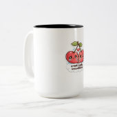 Emotionally Red Cherry Mugs ツートーンマグカップ (正面左)