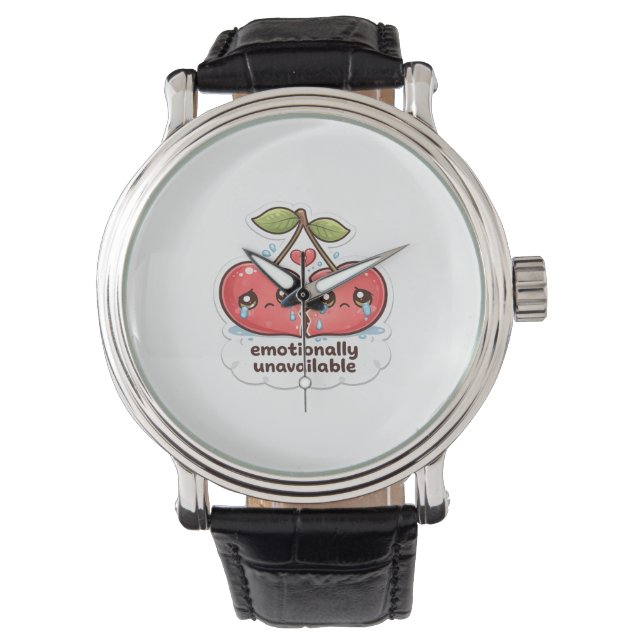 Emotionally Red Cherry Watches 腕時計 (正面)