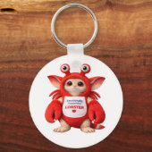 Emotionally Supportive Lobster Key Ring キーホルダー (正面)