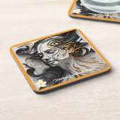 「Emotive Black and White」 コースター (左側)