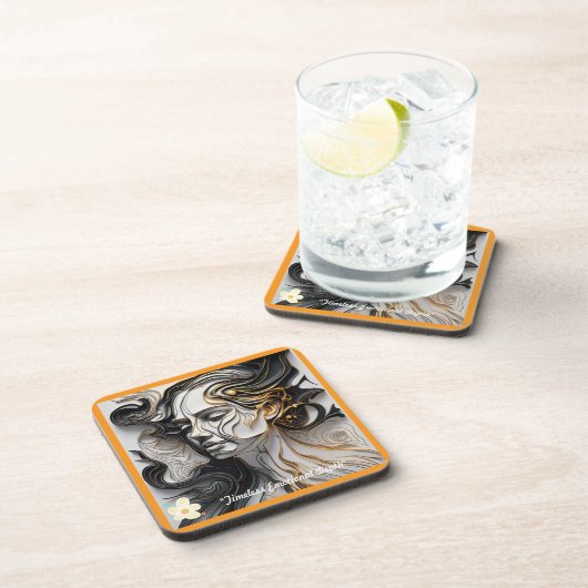 「Emotive Black and White」 コースター (右側)