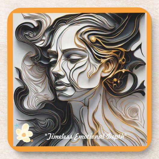 「Emotive Black and White」 コースター (正面)