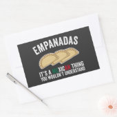 Empanadasあなたが理解しないメキシコの事だ 長方形シール (封筒)
