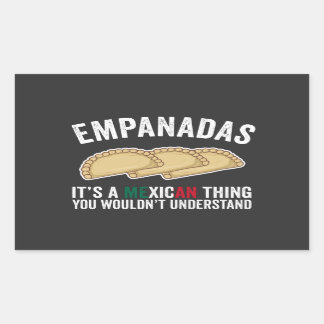 Empanadasあなたが理解しないメキシコの事だ 長方形シール