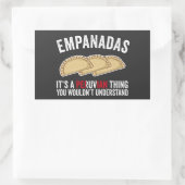 Empanadasペルー人が手に入れるものではない 長方形シール (バッグ)