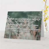 Empathウォリアー前向きル引用文勇気付けられる カード (黄色い花)