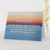 Empathウォリアー前向きル引用文勇気付けられる カード (黄色い花)