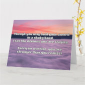 Empathウォリアー前向きル引用文勇気付けられる カード (黄色い花)