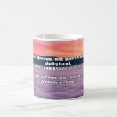 Empathウォリアー前向きル引用文勇気付けられる コーヒーマグカップ (中央)