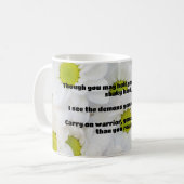 Empathウォリアー前向きル引用文勇気付けられる コーヒーマグカップ (正面左)