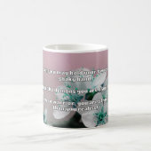 Empathウォリアー前向きル引用文勇気付けられる コーヒーマグカップ (中央)
