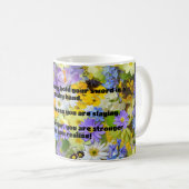 Empathウォリアー前向きル引用文勇気付けられる コーヒーマグカップ (正面右)