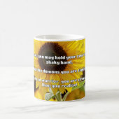 Empathウォリアー前向きル引用文勇気付けられる コーヒーマグカップ (中央)