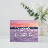Empathウォリアー前向きル引用文勇気付けられる ポストカード (スタンド正面)