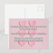 Empathウォリアー前向きル引用文勇気付けられる ポストカード (正面/裏面)