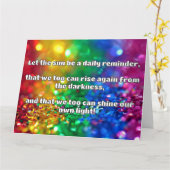 Empathシャイン前向き勇気付けられる引用文 カード (黄色い花)