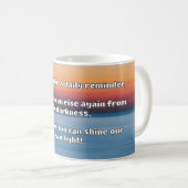 Empathシャイン前向き勇気付けられる引用文 コーヒーマグカップ (正面右)