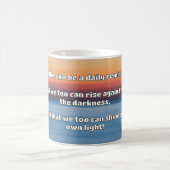 Empathシャイン前向き勇気付けられる引用文 コーヒーマグカップ (中央)