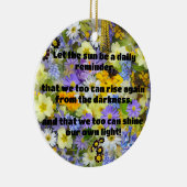 Empathシャイン前向き勇気付けられる引用文 セラミックオーナメント (右)