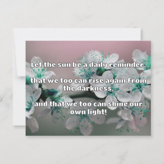 Empathシャイン前向き勇気付けられる引用文 ポストカード