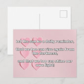 Empathシャイン前向き勇気付けられる引用文 ポストカード (正面/裏面)