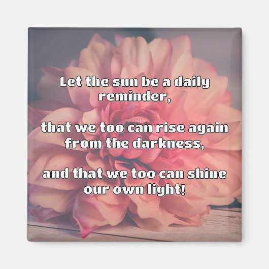 Empathシャイン前向き勇気付けられる引用文 マグネット (正面)