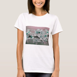Empathシャイン前向き勇気付けられる引用文 Tシャツ