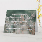 Empathブレイブリー前向き勇気付けられる引用文 カード (黄色い花)