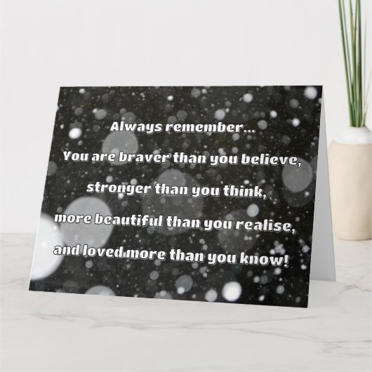 Empathブレイブリー前向き勇気付けられる引用文 カード (正面)