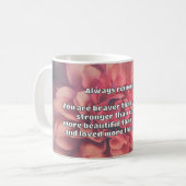 Empathブレイブリー前向き勇気付けられる引用文 コーヒーマグカップ (正面左)