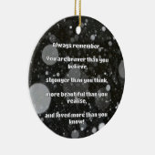 Empathブレイブリー前向き勇気付けられる引用文 セラミックオーナメント (右)