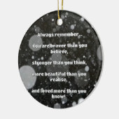 Empathブレイブリー前向き勇気付けられる引用文 セラミックオーナメント (左)