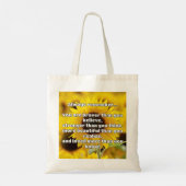 Empathブレイブリー前向き勇気付けられる引用文 トートバッグ (裏面)