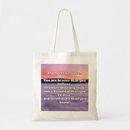 Empathブレイブリー前向き勇気付けられる引用文 トートバッグ