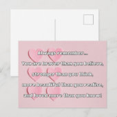 Empathブレイブリー前向き勇気付けられる引用文 ポストカード (正面/裏面)